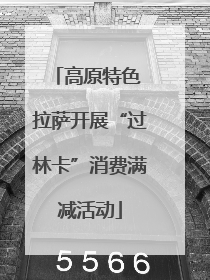 高原特色 拉萨开展“过林卡”消费满减活动