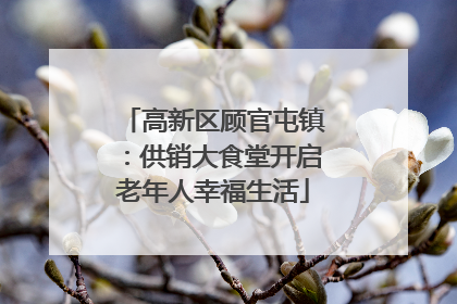 高新区顾官屯镇：供销大食堂开启老年人幸福生活