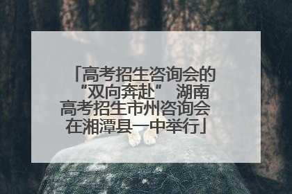 高考招生咨询会的“双向奔赴” 湖南高考招生市州咨询会在湘潭县一中举行