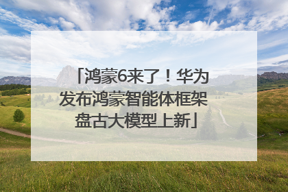 鸿蒙6来了！华为发布鸿蒙智能体框架 盘古大模型上新