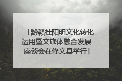 黔赣桂阳明文化转化运用暨文旅体融合发展座谈会在修文县举行