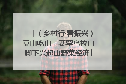 （乡村行·看振兴）靠山吃山，赛罕乌拉山脚下兴起山野菜经济