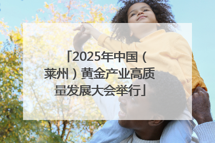 2025年中国（莱州）黄金产业高质量发展大会举行