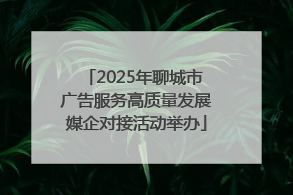 2025年聊城市广告服务高质量发展媒企对接活动举办