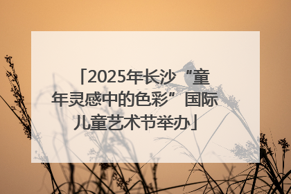2025年长沙“童年灵感中的色彩”国际儿童艺术节举办