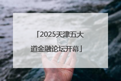 2025天津五大道金融论坛开幕