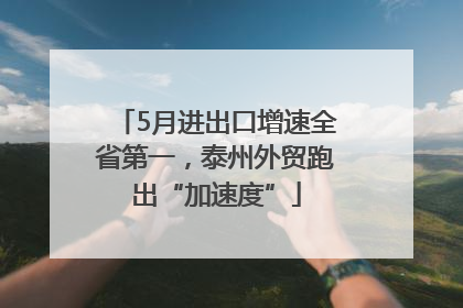 5月进出口增速全省第一，泰州外贸跑出“加速度”